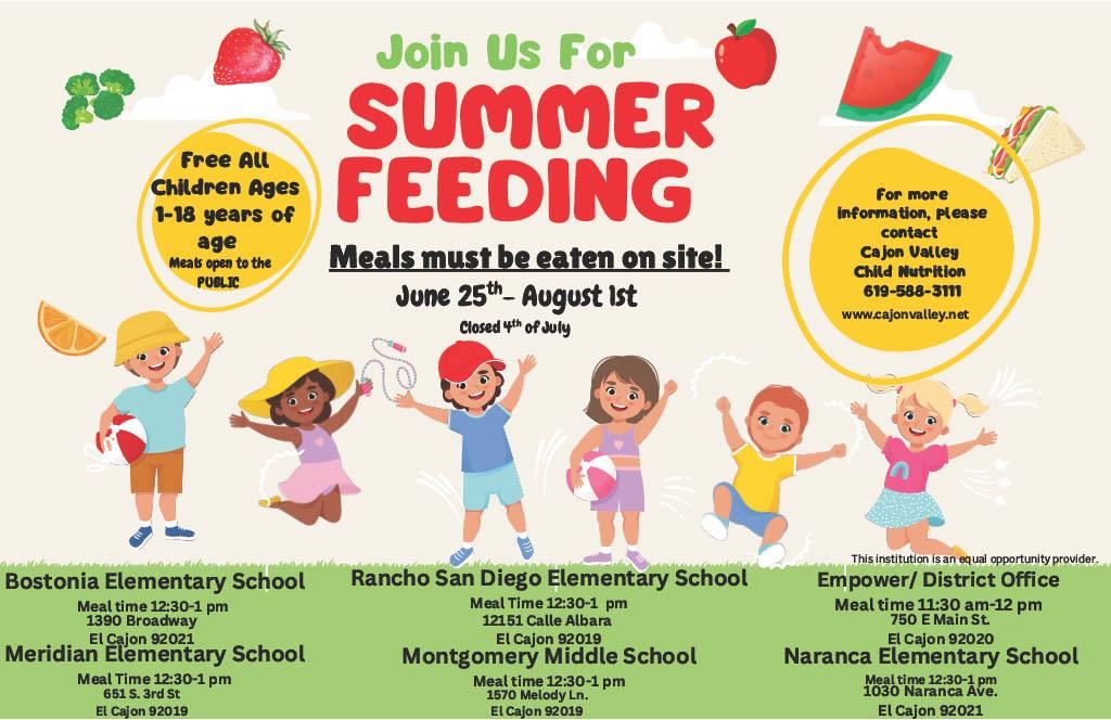 Summer Feeding information
